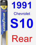 Rear Wiper Blade for 1991 Chevrolet S10 - Hybrid