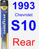 Rear Wiper Blade for 1993 Chevrolet S10 - Hybrid