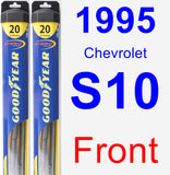Front Wiper Blade Pack for 1995 Chevrolet S10 - Hybrid