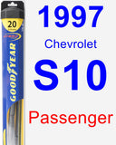 Passenger Wiper Blade for 1997 Chevrolet S10 - Hybrid