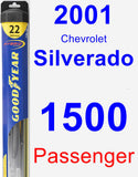 Passenger Wiper Blade for 2001 Chevrolet Silverado 1500 - Hybrid