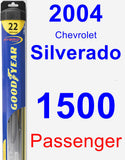 Passenger Wiper Blade for 2004 Chevrolet Silverado 1500 - Hybrid