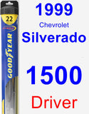 Driver Wiper Blade for 1999 Chevrolet Silverado 1500 - Hybrid