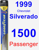 Passenger Wiper Blade for 1999 Chevrolet Silverado 1500 - Hybrid