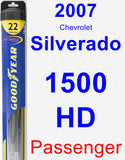 Passenger Wiper Blade for 2007 Chevrolet Silverado 1500 HD - Hybrid
