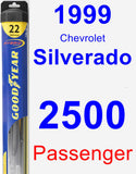 Passenger Wiper Blade for 1999 Chevrolet Silverado 2500 - Hybrid