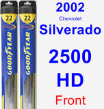 Front Wiper Blade Pack for 2002 Chevrolet Silverado 2500 HD - Hybrid