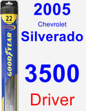 Driver Wiper Blade for 2005 Chevrolet Silverado 3500 - Hybrid