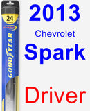 Driver Wiper Blade for 2013 Chevrolet Spark - Hybrid