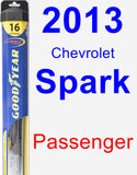 Passenger Wiper Blade for 2013 Chevrolet Spark - Hybrid