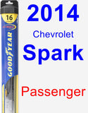 Passenger Wiper Blade for 2014 Chevrolet Spark - Hybrid