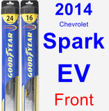 Front Wiper Blade Pack for 2014 Chevrolet Spark EV - Hybrid
