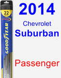 Passenger Wiper Blade for 2014 Chevrolet Suburban - Hybrid