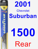 Rear Wiper Blade for 2001 Chevrolet Suburban 1500 - Hybrid