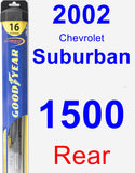 Rear Wiper Blade for 2002 Chevrolet Suburban 1500 - Hybrid