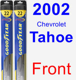 Front Wiper Blade Pack for 2002 Chevrolet Tahoe - Hybrid