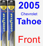 Front Wiper Blade Pack for 2005 Chevrolet Tahoe - Hybrid