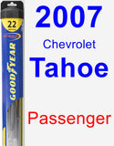 Passenger Wiper Blade for 2007 Chevrolet Tahoe - Hybrid