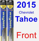 Front Wiper Blade Pack for 2015 Chevrolet Tahoe - Hybrid