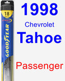 Passenger Wiper Blade for 1998 Chevrolet Tahoe - Hybrid