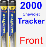 Front Wiper Blade Pack for 2000 Chevrolet Tracker - Hybrid