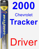 Driver Wiper Blade for 2000 Chevrolet Tracker - Hybrid