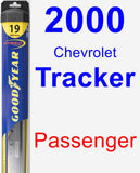 Passenger Wiper Blade for 2000 Chevrolet Tracker - Hybrid