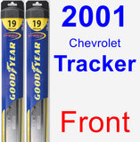 Front Wiper Blade Pack for 2001 Chevrolet Tracker - Hybrid