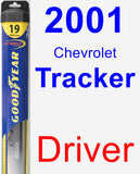 Driver Wiper Blade for 2001 Chevrolet Tracker - Hybrid