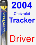 Driver Wiper Blade for 2004 Chevrolet Tracker - Hybrid