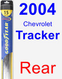 Rear Wiper Blade for 2004 Chevrolet Tracker - Hybrid