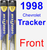 Front Wiper Blade Pack for 1998 Chevrolet Tracker - Hybrid