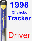 Driver Wiper Blade for 1998 Chevrolet Tracker - Hybrid