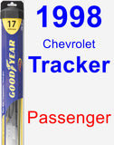 Passenger Wiper Blade for 1998 Chevrolet Tracker - Hybrid