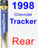 Rear Wiper Blade for 1998 Chevrolet Tracker - Hybrid
