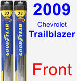 Front Wiper Blade Pack for 2009 Chevrolet Trailblazer - Hybrid