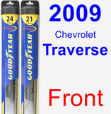 Front Wiper Blade Pack for 2009 Chevrolet Traverse - Hybrid