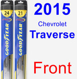 Front Wiper Blade Pack for 2015 Chevrolet Traverse - Hybrid