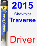 Driver Wiper Blade for 2015 Chevrolet Traverse - Hybrid