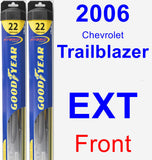 Front Wiper Blade Pack for 2006 Chevrolet Trailblazer EXT - Hybrid