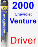 Driver Wiper Blade for 2000 Chevrolet Venture - Hybrid