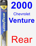 Rear Wiper Blade for 2000 Chevrolet Venture - Hybrid