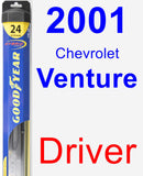 Driver Wiper Blade for 2001 Chevrolet Venture - Hybrid