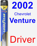 Driver Wiper Blade for 2002 Chevrolet Venture - Hybrid