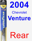 Rear Wiper Blade for 2004 Chevrolet Venture - Hybrid
