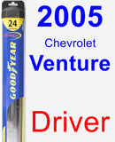 Driver Wiper Blade for 2005 Chevrolet Venture - Hybrid