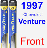 Front Wiper Blade Pack for 1997 Chevrolet Venture - Hybrid