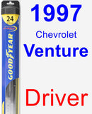Driver Wiper Blade for 1997 Chevrolet Venture - Hybrid