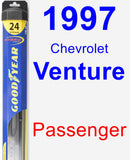Passenger Wiper Blade for 1997 Chevrolet Venture - Hybrid