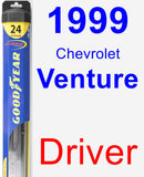 Driver Wiper Blade for 1999 Chevrolet Venture - Hybrid